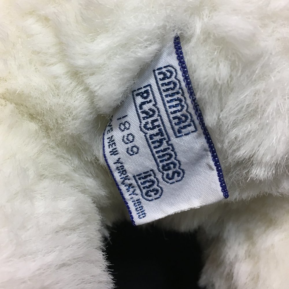 Vintage Animal Playthings Bunny Plush White Pink - Picture 7 of 9